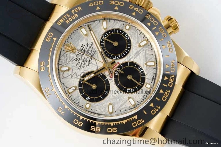 Dial 1:1 Strap Oysterflex Daytona Edition QF 116518 Rubber Best SA4130 on Meteorite 0706